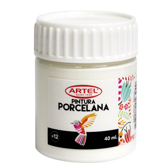 Frasco Pintura Porcelana Blanco 40ml. Artel