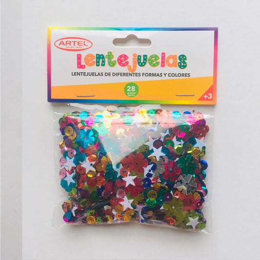 Lentejuelas surtidas 28g