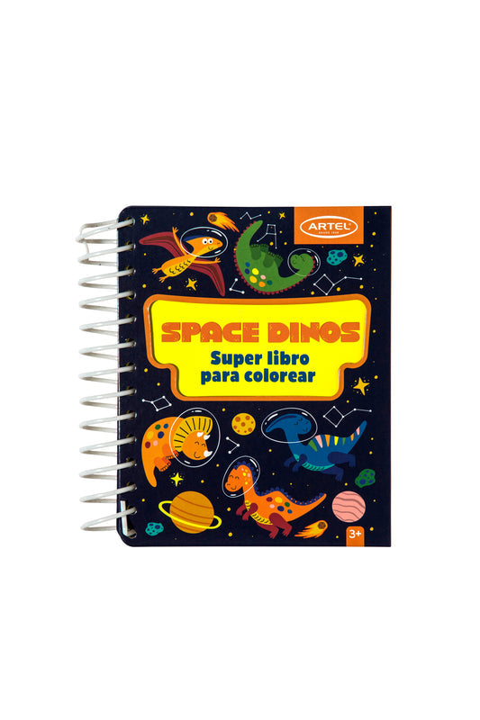 Súper Libro Para Colorear Artel Space Dinos