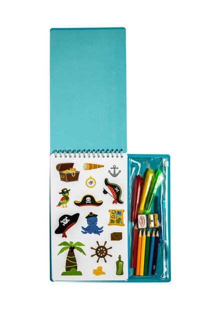 Set Para Colorear Artel Stencil Piratas