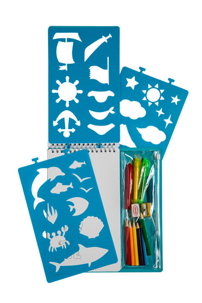 Set Para Colorear Artel Stencil Piratas