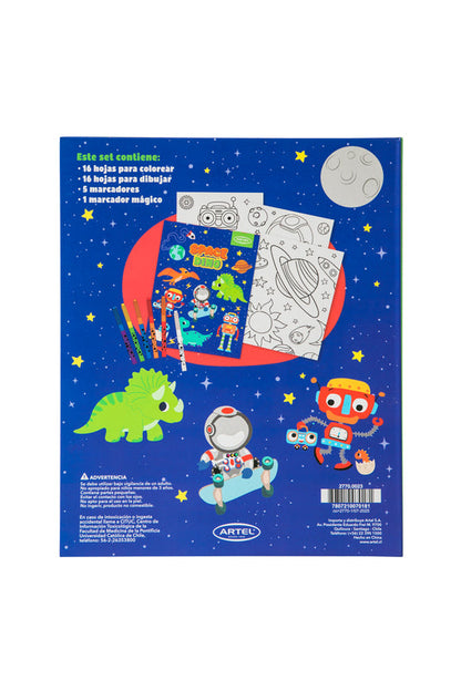 Set Para Colorear Mágico Artel Space