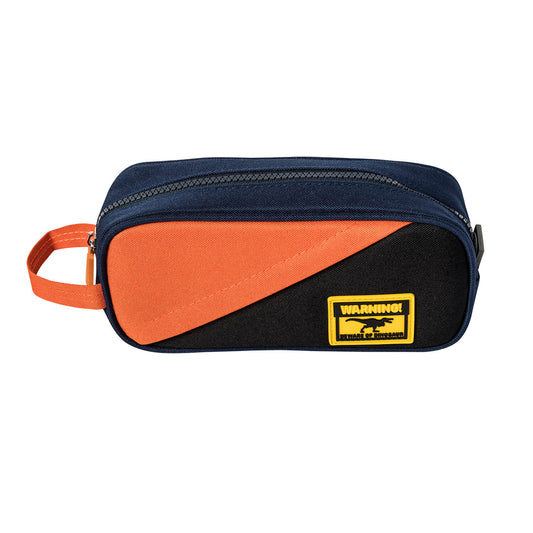 Estuche Artel Tela Diseño Dino Azul/Naranjo