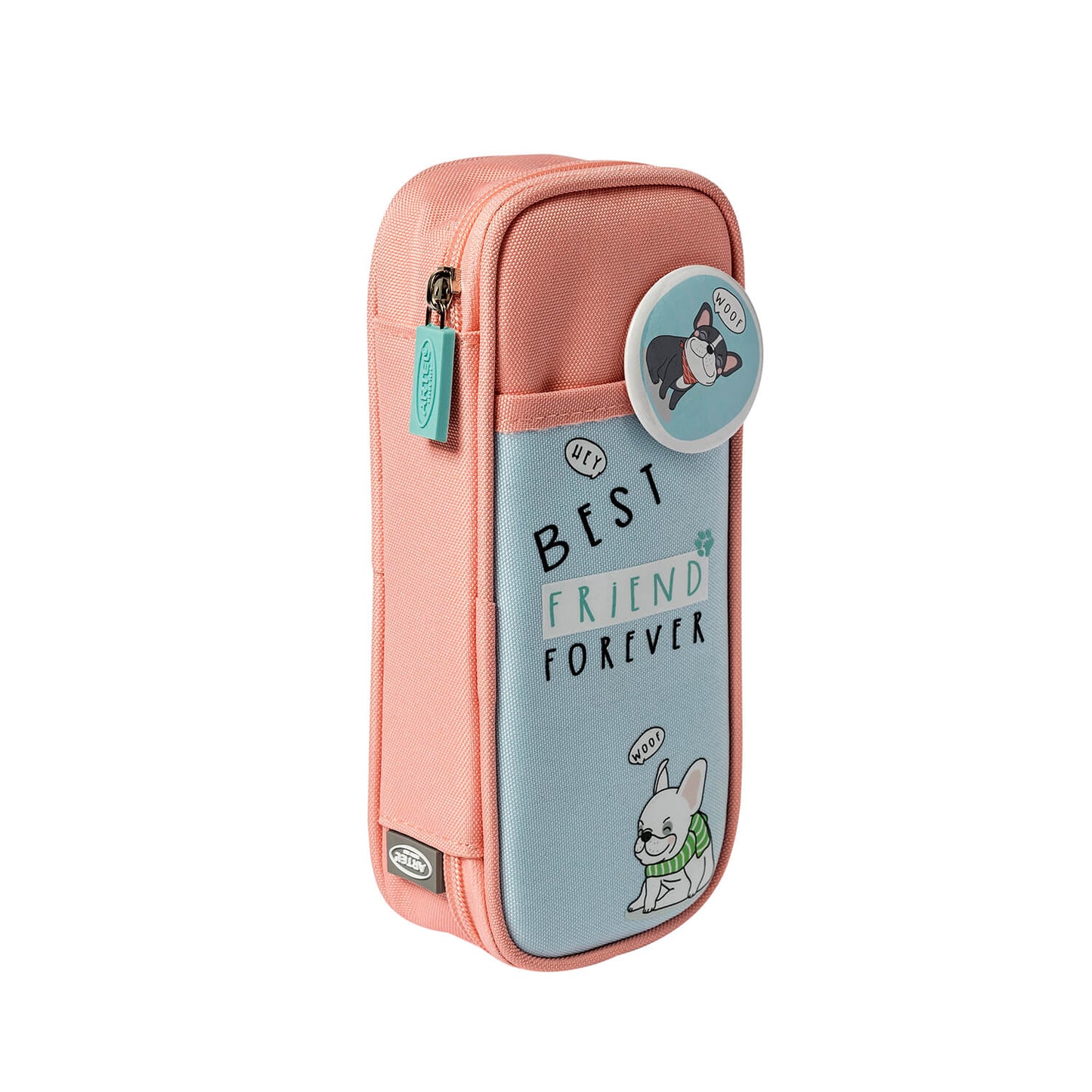 Estuche Artel Tela Diseño Animales Rosa/Celeste