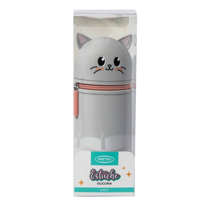 Estuche Artel Tubo Silicona Gato