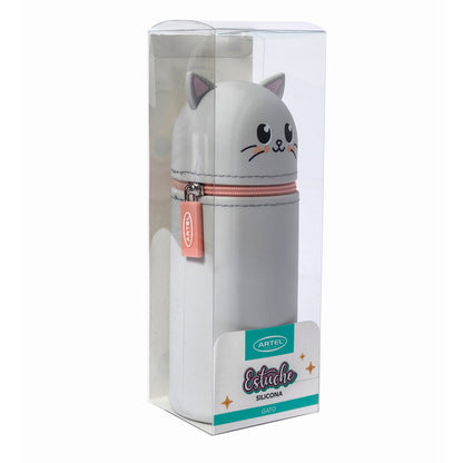 Estuche Artel Tubo Silicona Gato
