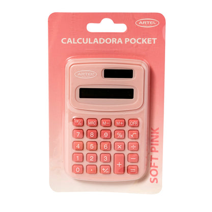 Calculadora Artel Poket Solar Pastel