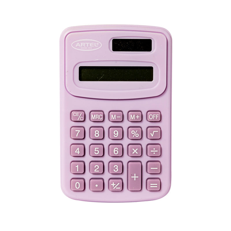Calculadora Artel Poket Solar Pastel