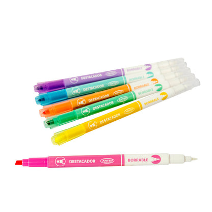 Set de Destacadores Borrables Artel Pastel 6 Unidades
