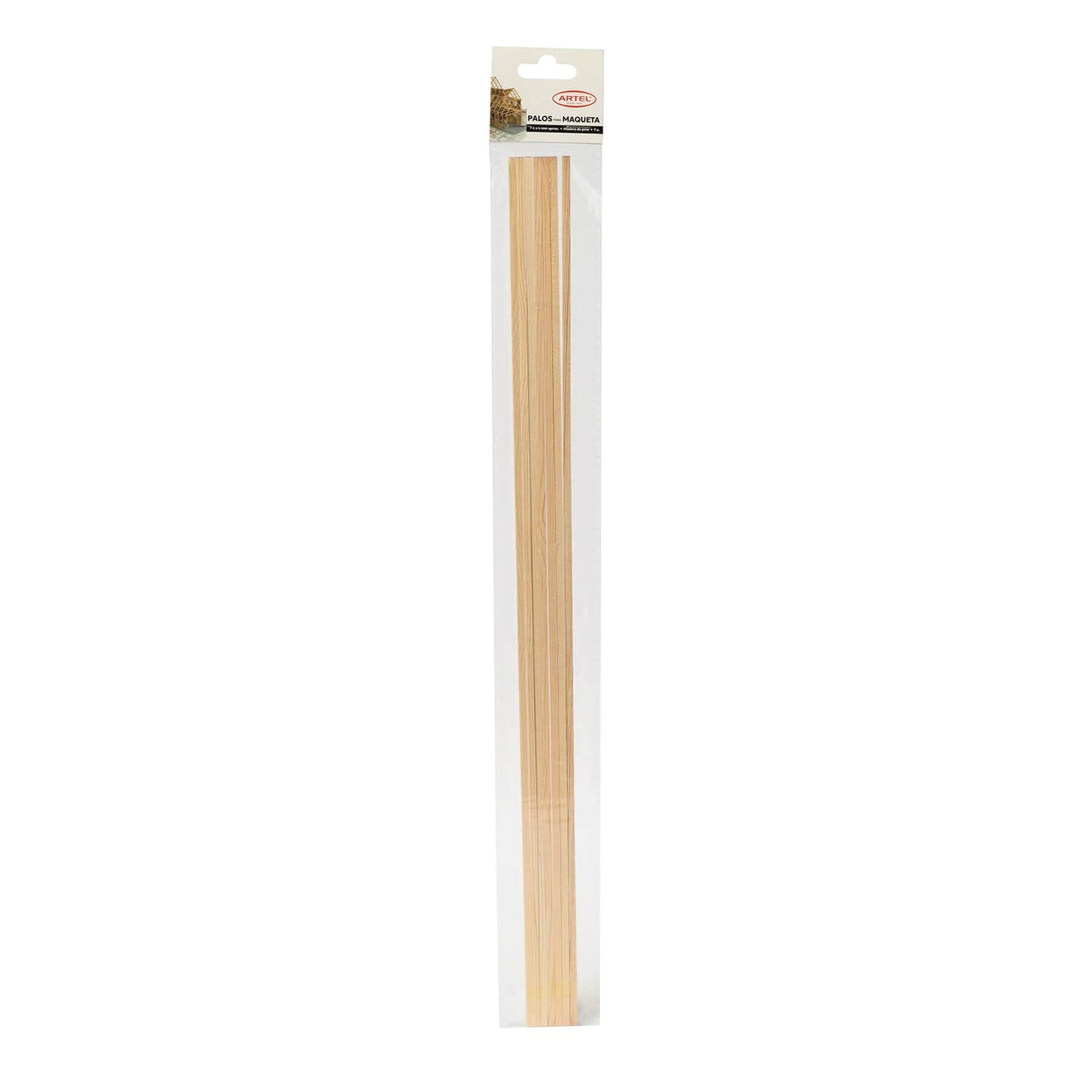 Palo maqueta Artel cuadrado 4x4 mm 7 Unidades