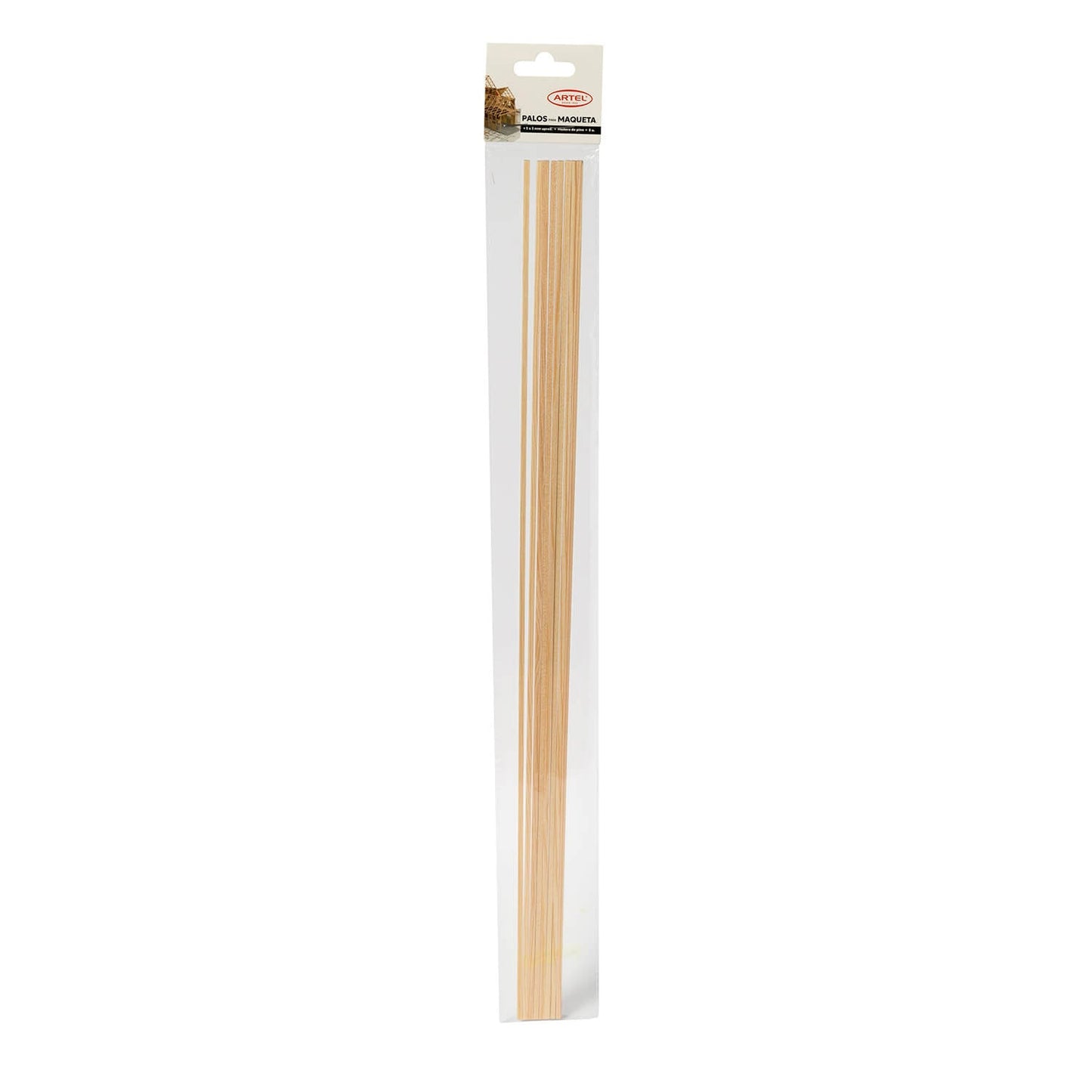 Palo maqueta Artel cuadrado 3x3 mm 8 Unidades