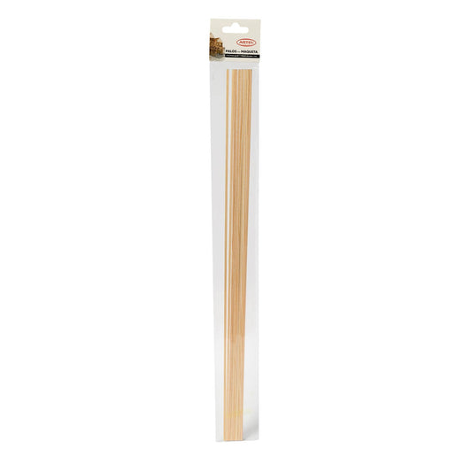 Palo maqueta Artel cuadrado 3x3 mm 8 Unidades