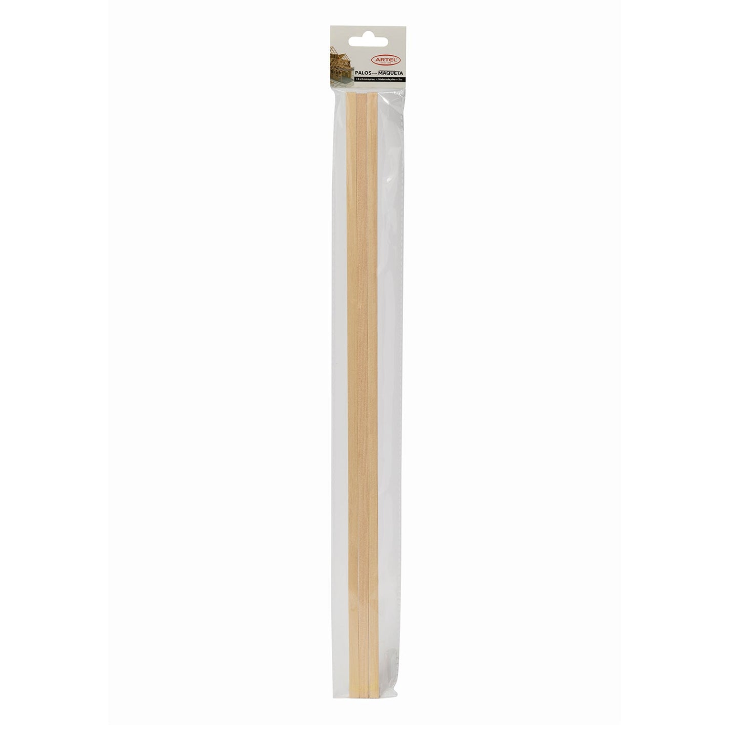 Palo maqueta Artel cuadrado 8x8 mm 3 Unidades