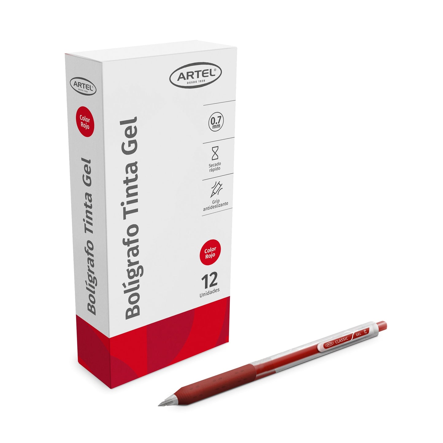 Bolígrafo Gel Artel 0,5Mm 1 Unidad Rojo