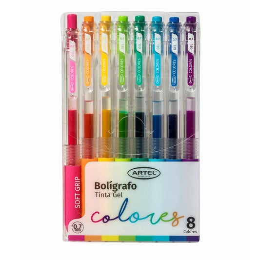 Estuche Bolígrafo Gel Artel 0,5 Mm Clásicos 8 Unidades