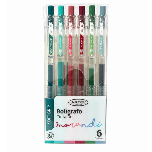 Estuche Bolígrafo Gel Artel 0,7 Mm Morandi 6 Unidades