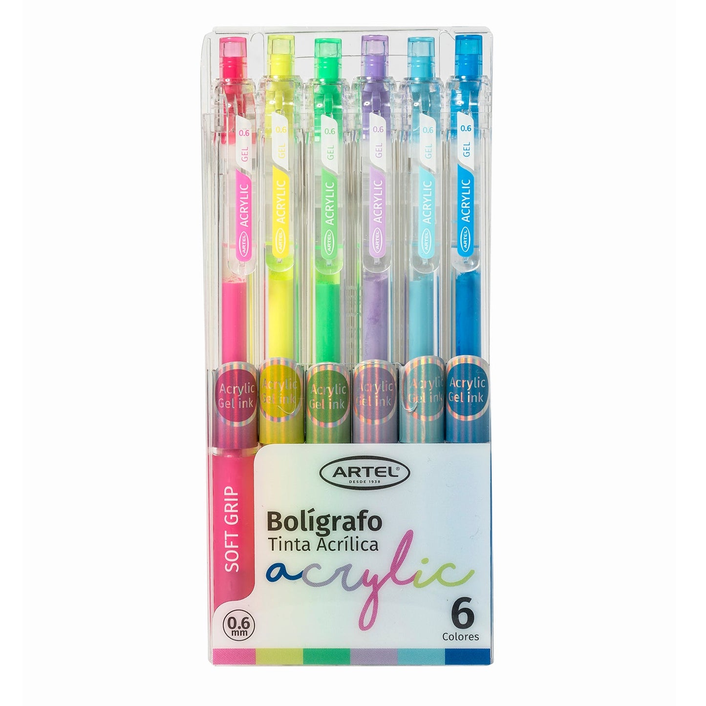 Estuche Bolígrafo Tinta Acrílica Artel 0,5Mm 6 Unidades