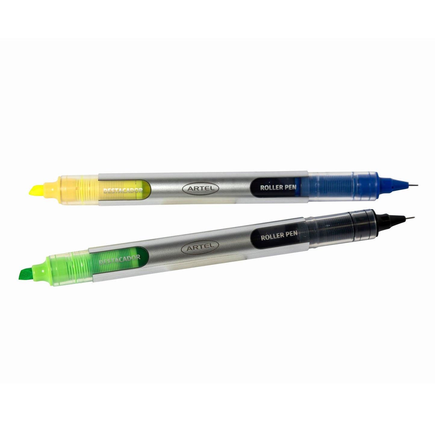 Rollerpen Y Destacador Doble Punta Artel 2 Unidades
