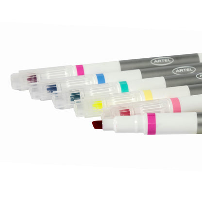 Estuche Destacador Borrable Artel 6 Unidades