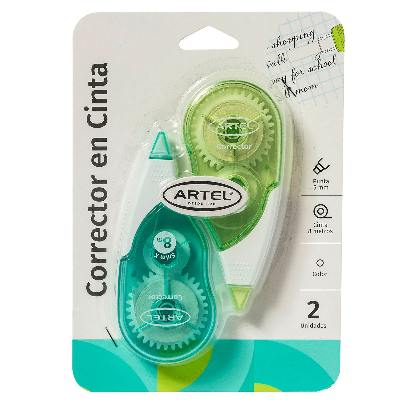 Corrector En Cinta Artel 2 Unidades