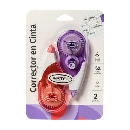 Corrector En Cinta Artel 2 Unidades