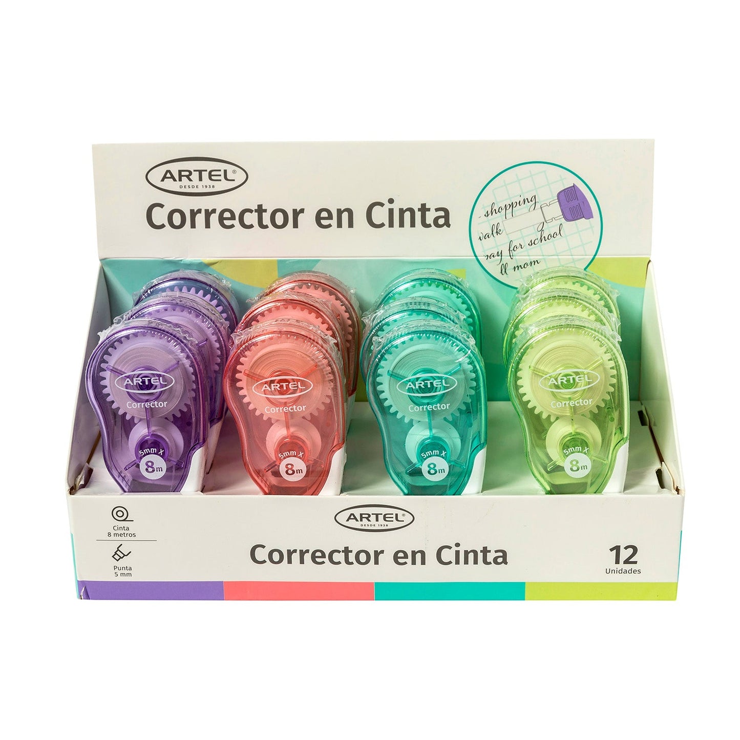 Corrector En Cinta Artel 1 Unidad