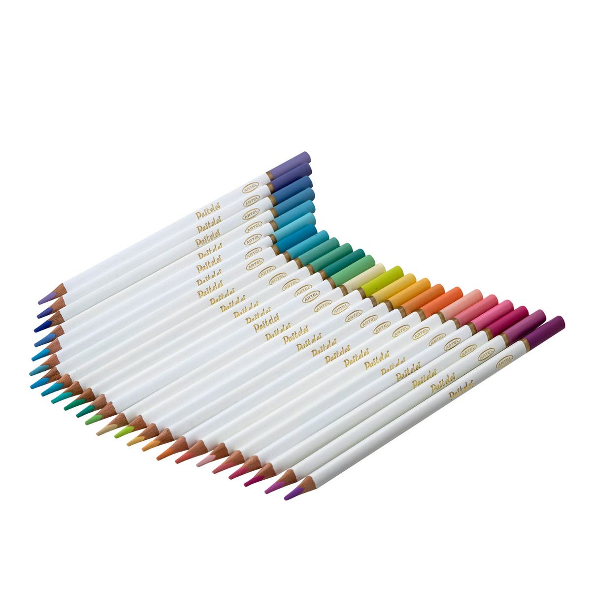 Estuche Metálico 24 lápices colores pasteles ARTEL
