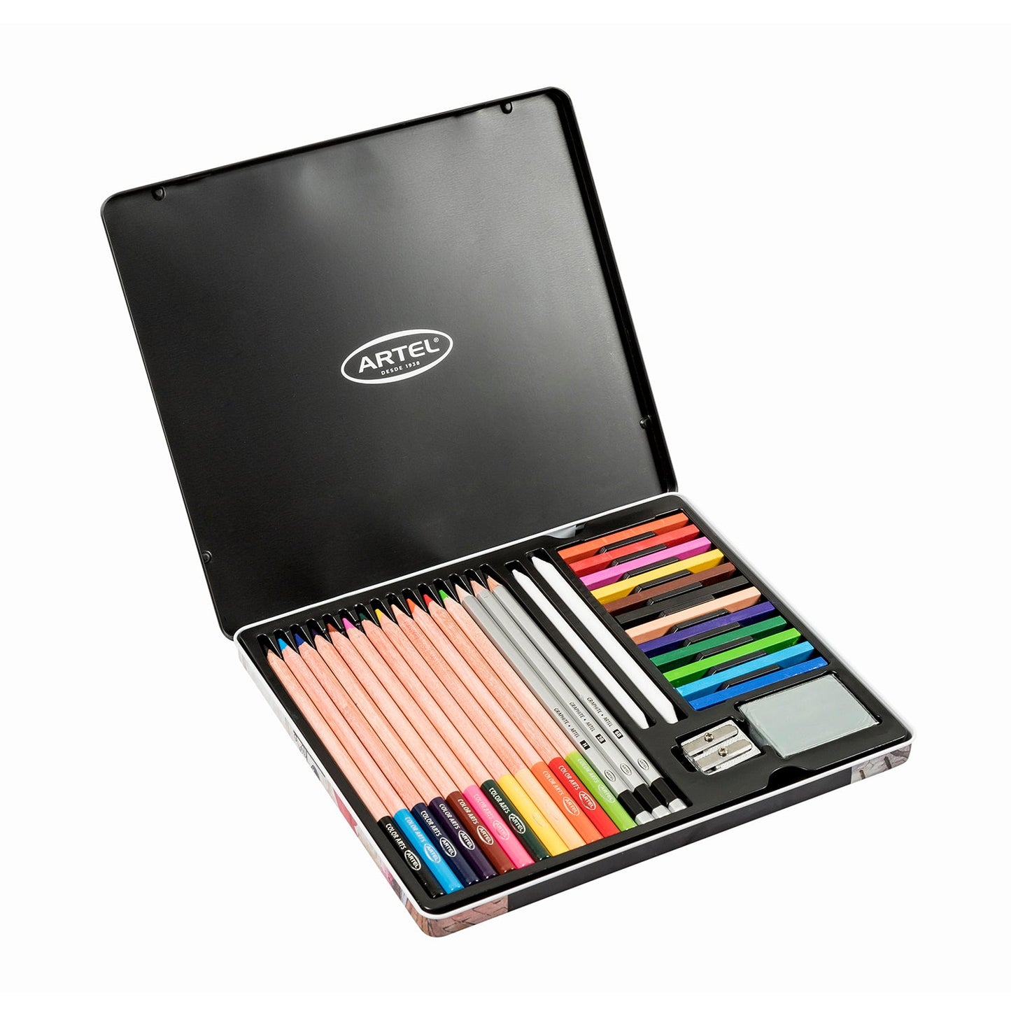 Estuche Metálico de Dibujo Artístico Artel 31 piezas