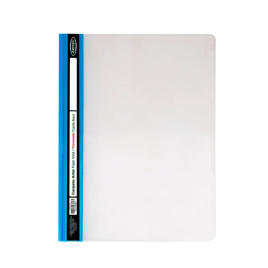 Carpeta Artel Fastener Vinil Carta Azul