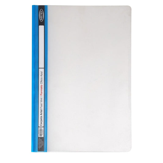 Carpeta Artel Fast Vinil Oficio Azul