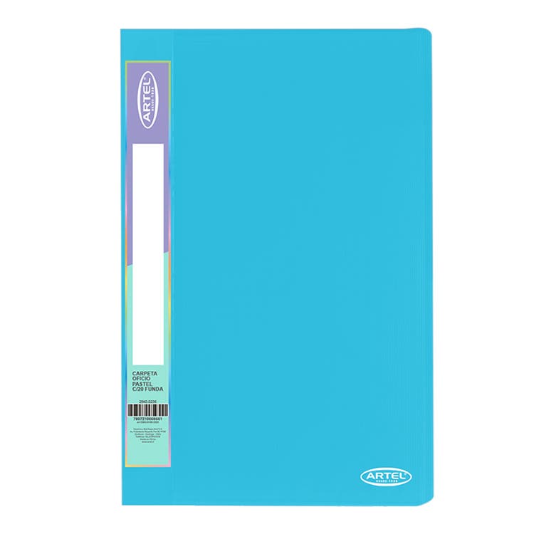 Carpeta Oficio Pasteles con Funda (Color Aleatorio)