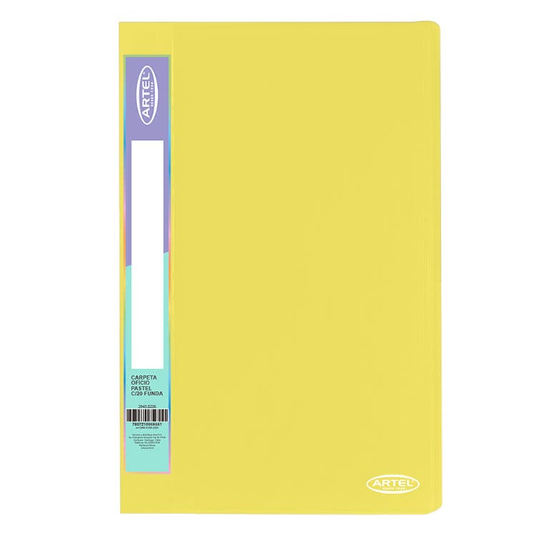 Carpeta Oficio Pasteles con Funda (Color Aleatorio)