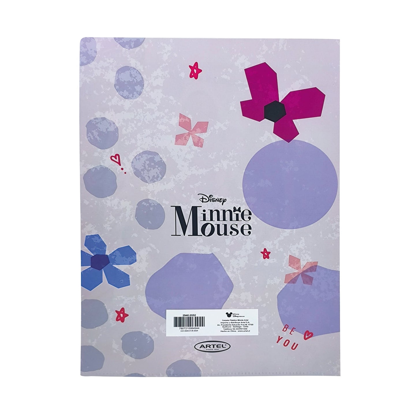 Set 2 carpetas Plásticas Minnie Artel