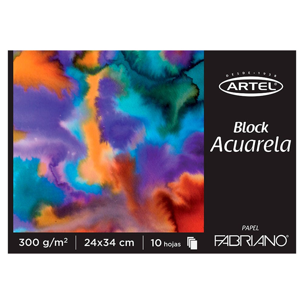 Pack Navidad Acuarela 2: Set de Acuarelas + Block Acuarela + Paleta Plástica + Set Pinceles