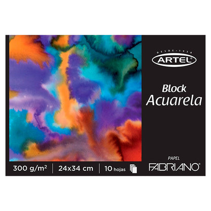 Pack Navidad Acuarela 2: Set de Acuarelas + Block Acuarela + Paleta Plástica + Set Pinceles