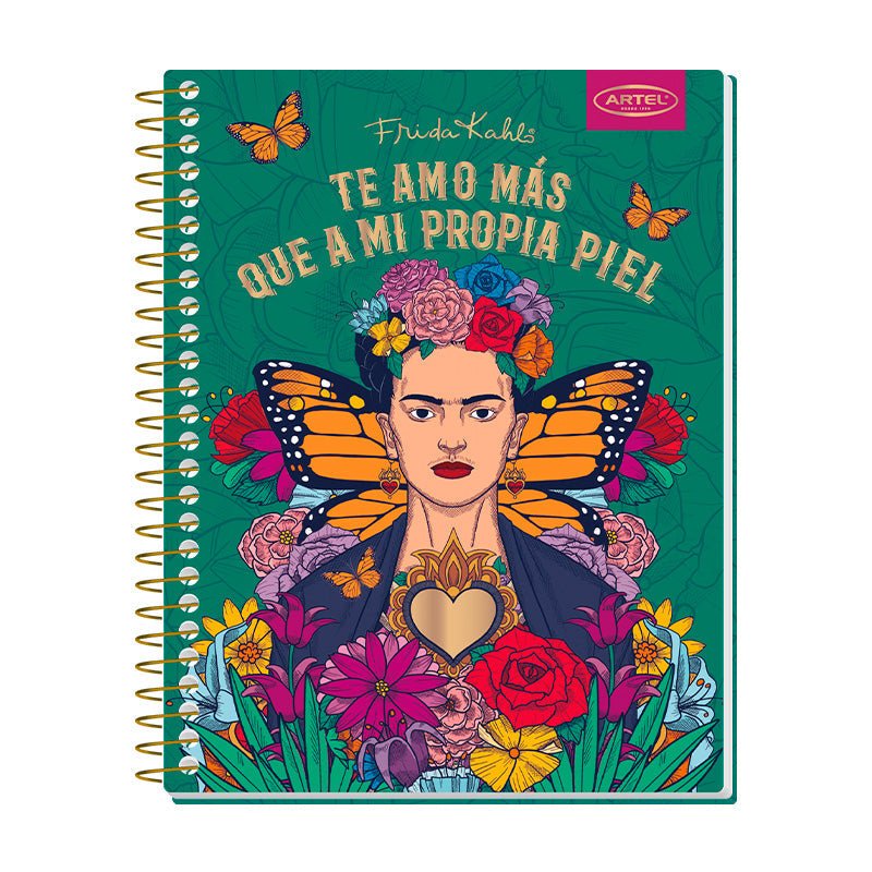 CUADERNO ESPECIAL 150 HOJAS 7MM FRIDA KAHLO ARTEL     Artel Importado Nacional Librería