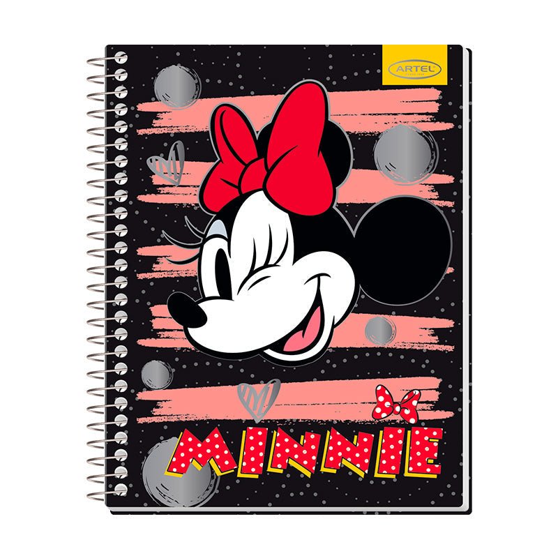 CUADERNO ESPECIAL 150 HOJAS 7MM MINNIE DOTS           Artel Importado Nacional Librería