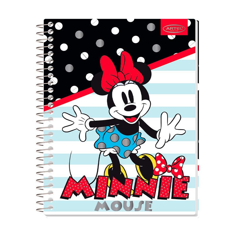 CUADERNO ESPECIAL 150 HOJAS 7MM MINNIE DOTS           Artel Importado Nacional Librería