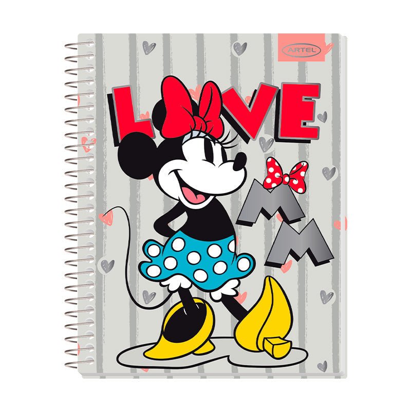 CUADERNO ESPECIAL 150 HOJAS 7MM MINNIE DOTS           Artel Importado Nacional Librería