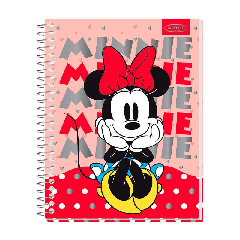 CUADERNO ESPECIAL 150 HOJAS 7MM MINNIE DOTS           Artel Importado Nacional Librería