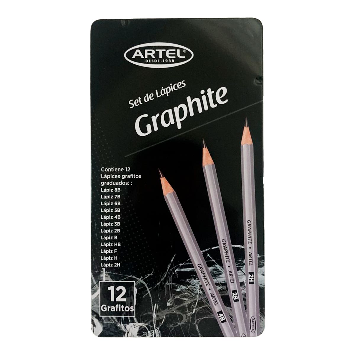 Pack Navidad Dibujo 2:  Estuche Lápices Graduados + Croquera de Papel Bond