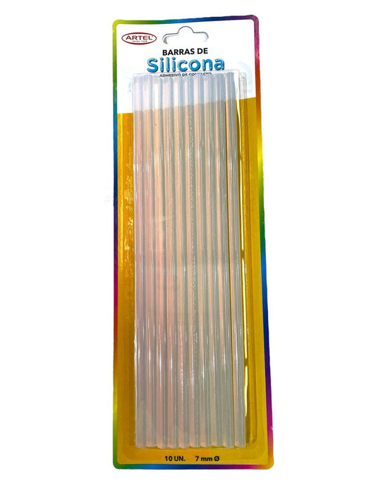 Bolsa de 10 Barras de Silicona 7,5mm Artel