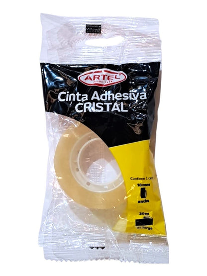 Cinta Adhesiva Cristal 18mm. 30mts. Artel