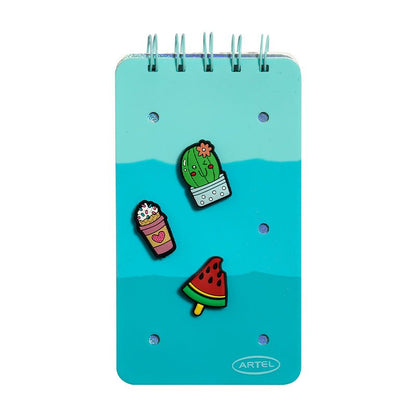 LIBRETA ESPIRAL DE BOLSILLO PINS ARTEL Artel Importado Nacional Librería