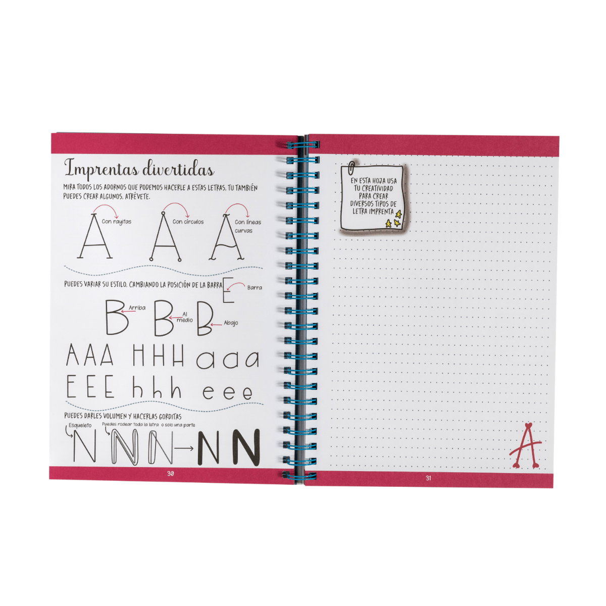 Pack Navidad Lettering 1: Libro Lettering para niños + Marcadores Lettering Punta Cónica