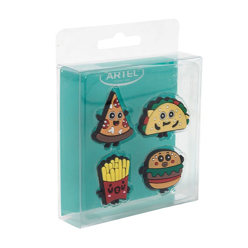 SET 4 PINS FOOD ARTEL Artel Importado Nacional Librería