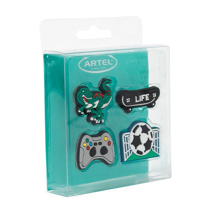 SET 4 PINS SPORT ARTEL Artel Importado Nacional Librería