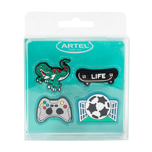 SET 4 PINS SPORT ARTEL Artel Importado Nacional Librería
