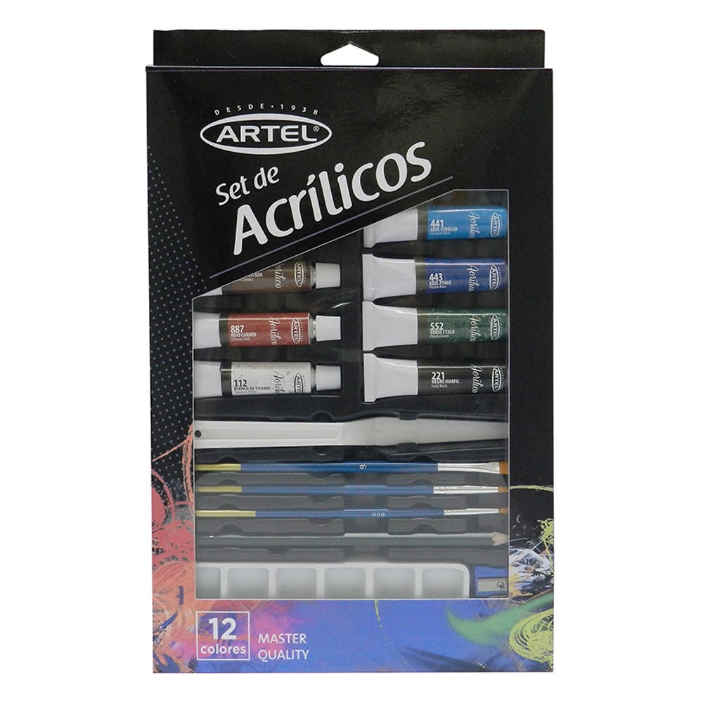 Pack Navidad Acrílico 1: Set Acrílicos + Block Acrílico