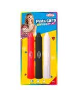 Pintacaras multicolor red 3 col